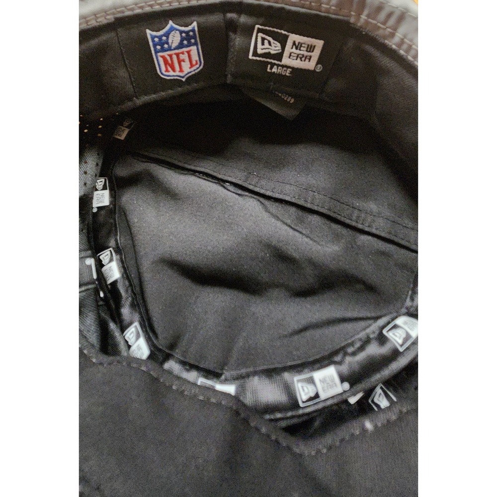 New With Tags $41.99 NFL/New Era Collaboration Black Bucket Hat With Drawstring - Picture 4 of 5